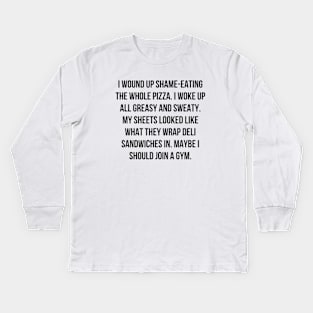 Shame-Eating Kids Long Sleeve T-Shirt